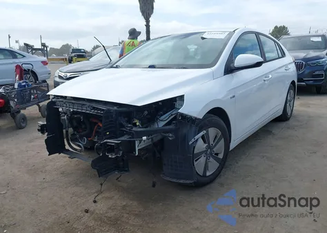 2019 Hyundai Ioniq Hybrid Blue из США, поврежденный, VIN KMHC65LC3KU179902